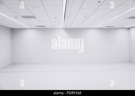 white clean office room empty space interior for background Stock Photo