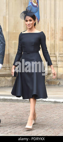 Photo Must Be Credited ©Alpha Press 079965 10/07/2018 Meghan Markle Duchess of Sussex at Service to Mark the Centenary of the Royal Air Force at Westminster Abbey in London Stock Photo