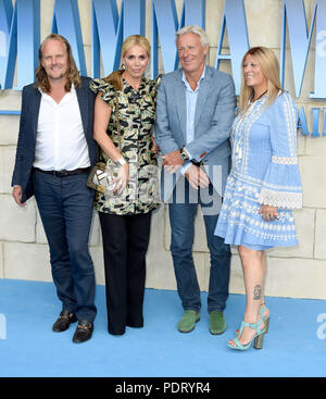 Photo Must Be Credited ©Alpha Press 079965 16/07/2018 Bjorn Borg and wife Patricia Ostfeldt Mamma Mia Here We Go Again World Premiere At Eventim Apollo Hammersmith London Stock Photo