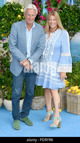 Photo Must Be Credited ©Alpha Press 079965 16/07/2018 Bjorn Borg and wife Patricia Ostfeldt Mamma Mia Here We Go Again World Premiere At Eventim Apollo Hammersmith London Stock Photo