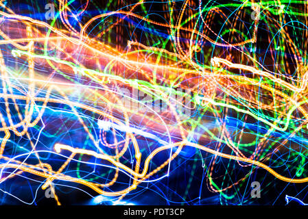Abstract multicoloured blurred lights background Stock Photo