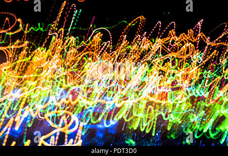 Abstract multicoloured blurred lights background Stock Photo