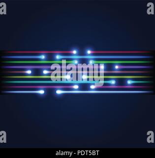 Fiber optic connection / business communication / network technology Stock Vector