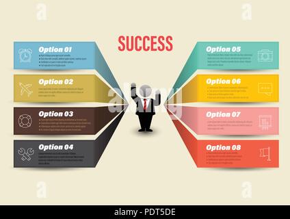 Vector business concepts template for infographic/loop business report or plan / modern template / education template / business brochure / system dia Stock Vector