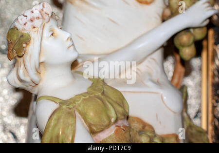 Royal Dox Austrian Pottery Porcelain Art Nouveau Lady Female Figurine Stock Photo