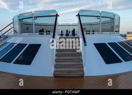 Large chess board on Queen Elizabeth Cruise Liner for the use of passengers Stock Photo