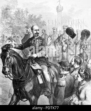 LOUIS-JEAN TROCHU (1815-1896) French politician and military leader here as Governor of Paris during the siege of the ParisFranco-Prussian War Stock Photo
