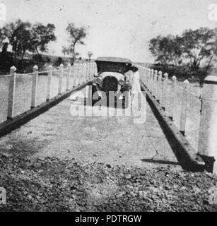 202 StateLibQld 1 105816 Car on the Albert River Bridge, Burketown District, 1931 Stock Photo