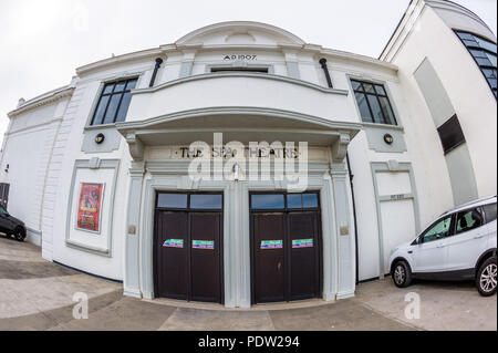 Rear exit from the Bridlington 'The Spa' theatre Stock Photo