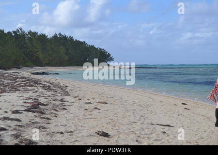 Mauritius beach, Ile Aux Cerf's Stock Photo