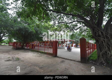 The Kankalitala mandir compound near Prantik railway station in the district Birbhum, West Bengal, India. It is one of the Shakti Pitha as the pelvis  Stock Photo