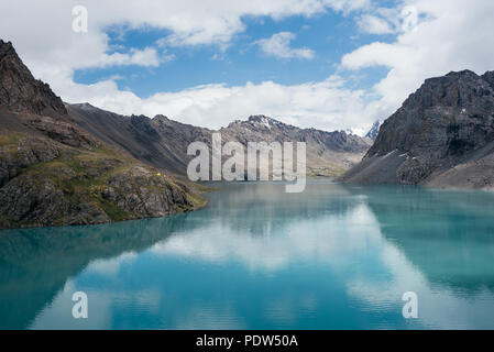 Ala Kul Lake in Kyrgyzstan Stock Photo