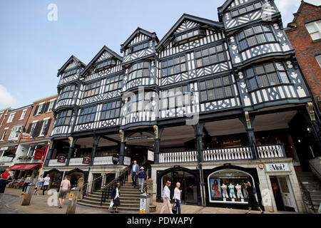 grosvenor shopping centre building part of the chester rows on bridge street chester cheshire england uk Stock Photo