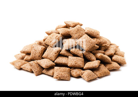 Chocolate pillows, healthy breakfast isolated on a white background Stock Photo