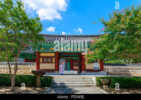 Yangsan, South Korea - Aug 2, 2018 : Tongdosa temple in Yangsan City Stock Photo