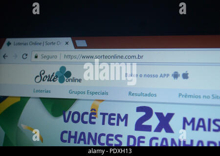 JACAREÍ, SP - 10.08.2018: CAIXA LANÇA SITE PARA APOSTAS ONLINE - Caixa  Econômica Federal launched, this Friday (10), the Online Lottery. The site  meets an old promise of the institution: to allow