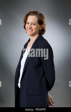 Edinburgh, UK. 11th August, 2018. Anne Applebaum, the American born Polish journalist and Pulitzer Prize-winning author, pictured at the Edinburgh International Book Festival. Edinburgh, Scotland.  Picture by Gary Doak / Alamy Live News Stock Photo