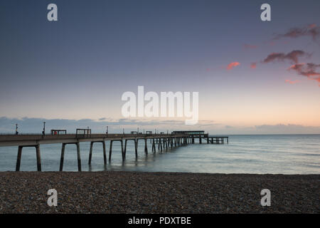 The pier at Deal in Kent just before sunrise Stock Photo