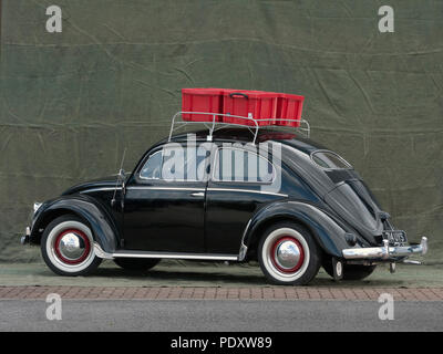 1954 VW Beetle oval window Stock Photo