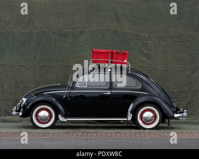 1954 VW Beetle oval window Stock Photo