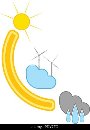 Isolated composed weather icon Stock Vector Image & Art - Alamy