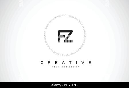 Letter Fz Logo Design Vector & Photo (Free Trial) | Bigstock