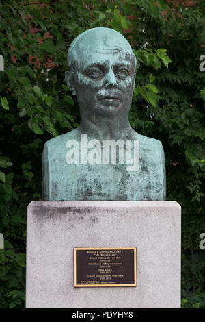 Robert Alphonso Taft bust (son of President Taft) at the William Howard Taft National Historic Site in Cincinnati, Ohio Stock Photo