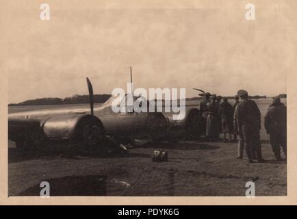 Image from the photo album of Feldwebel Willi Hoffmann of 5. Staffel, Kampfgeschwader 30: A force-landed Junker Ju 88A-1 of II./KG 30 at Aalborg, Denmark in the summer of 1940. Stock Photo