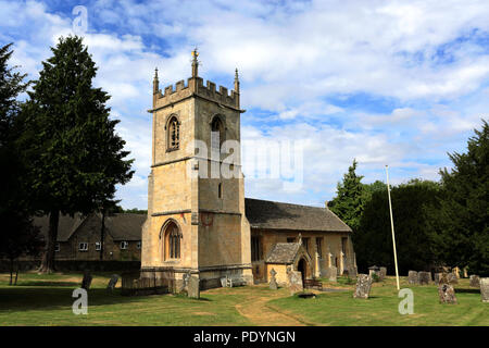 St Andrews Parish Church, Naunton village, Gloucestershire, Cotswolds, England Stock Photo