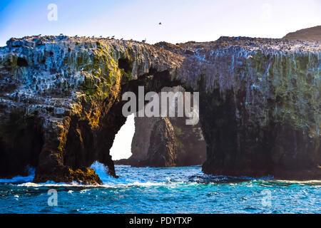 Arch Rock, Anacapa Island, Channel Islands National Park off the coast of Ventura, California Stock Photo