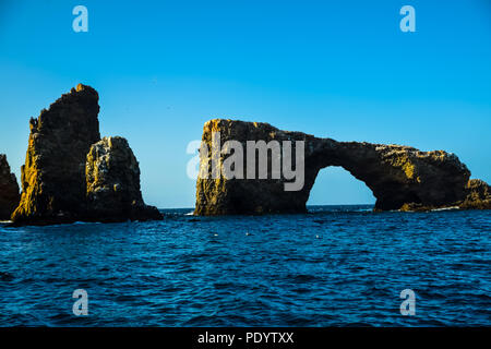 Arch Rock, Anacapa Island, Channel Islands National Park off the coast of Ventura, California Stock Photo