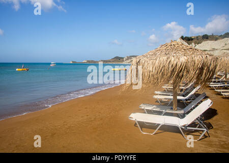 Xi beach, island Kefalonia (Cephalonia), Greece Stock Photo