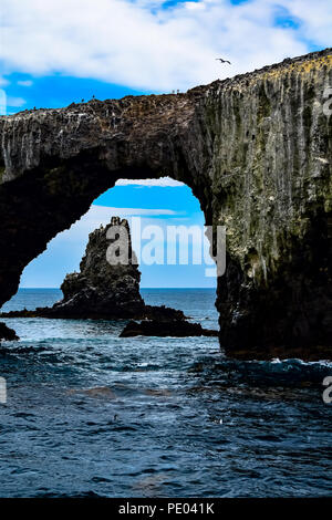 Arch Rock off Anacapa Island in the Channel Islands National Parl in California Stock Photo