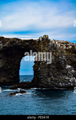 Arch Rock on Anacapa Island in the Channel Islands National Park, California Stock Photo