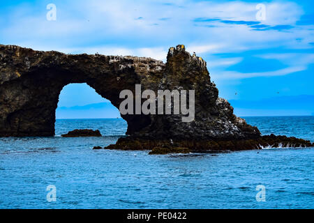 Arch Rock on Anacapa Island in the Channel Islands National Park, California Stock Photo