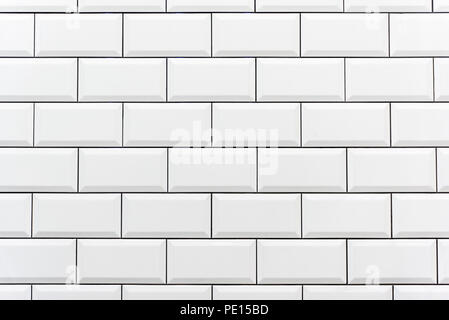 Background from a white tiled wall Stock Photo
