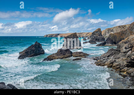 Bedruthian Steps, Cornwall, UK Stock Photo