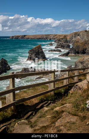 Bedruthian Steps, Cornwall, UK Stock Photo