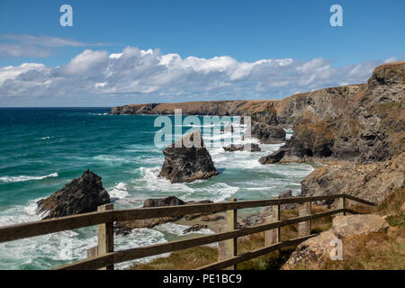 Bedruthian Steps, Cornwall, UK Stock Photo