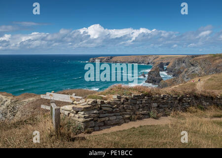 Bedruthian Steps, Cornwall, UK Stock Photo
