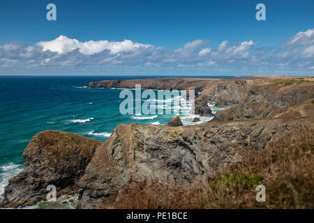 Bedruthian Steps, Cornwall, UK Stock Photo