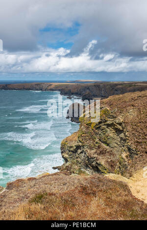 Bedruthian Steps, Cornwall, UK Stock Photo