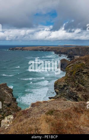 Bedruthian Steps, Cornwall, UK Stock Photo