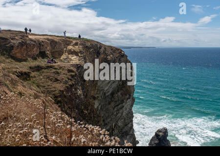 Bedruthian Steps, Cornwall, UK Stock Photo