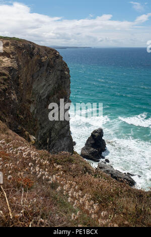 Bedruthian Steps, Cornwall, UK Stock Photo