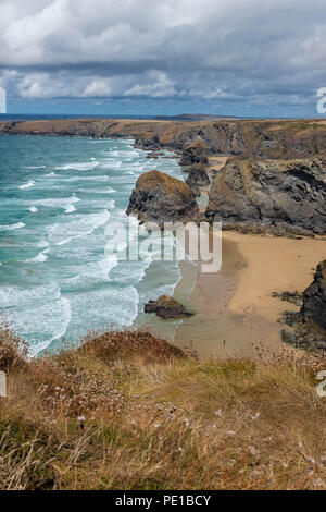 Bedruthian Steps, Cornwall, UK Stock Photo