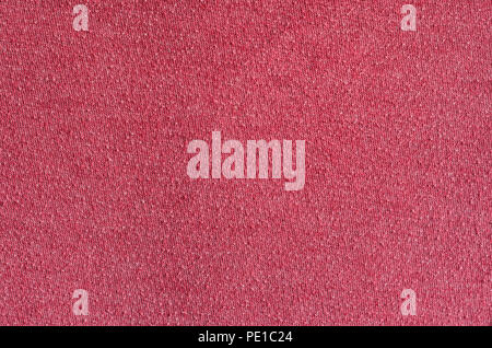 Red Cotton Backbround. Texture of Cotton Fabric as Blank Background Stock Photo