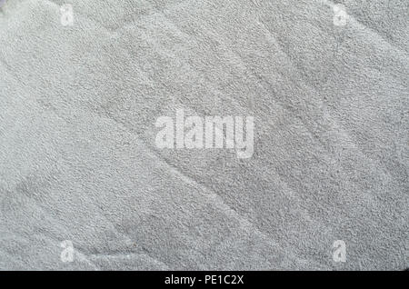 Light Gray Suede Fabric Texture. Crumpled Suede Cloth Texture Background Stock Photo