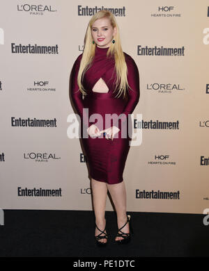 Abigail Breslin 123 at The 2015 Entertainment Weekly Pre-Emmy Party at the Fig and Olive  restaurant in Los Angeles. September, 18, 2015.Abigail Breslin 123  Event in Hollywood Life - California, Red Carpet Event, USA, Film Industry, Celebrities, Photography, Bestof, Arts Culture and Entertainment, Topix Celebrities fashion, Best of, Hollywood Life, Event in Hollywood Life - California, Red Carpet and backstage, movie celebrities, TV celebrities, Music celebrities, Topix, Bestof, Arts Culture and Entertainment, vertical, one person, Photography,   Fashion, full length, 2015 inquiry tsuni@Gamma Stock Photo
