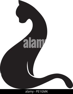 black cat Stock Vector